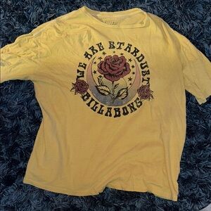 Billabong Yellow Relaxed Graphic Tee